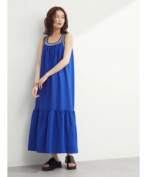 ELENCARE DUE(エレンカーレデュエ)の「・ELENCARE DUEフクレジャカードキャミワンピ(ワンピース・レディース・ブラック/ピンク/ブルー・FREE)」の12枚目の写真