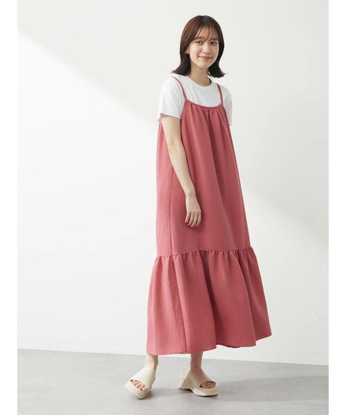 ELENCARE DUE(エレンカーレデュエ)の「・ELENCARE DUEフクレジャカードキャミワンピ(ワンピース・レディース・ブラック/ピンク/ブルー・FREE)」の7枚目の写真