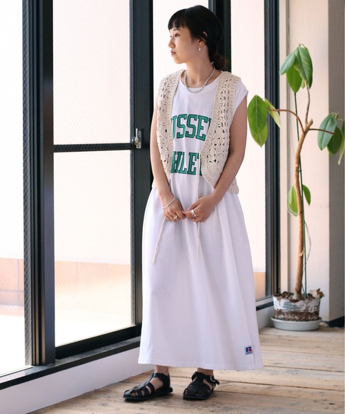 cepo(セポ)の「ロープクロシェベスト(ベスト・レディース・ピンク/ブラック/オフホワイト・M)」の20枚目の写真
