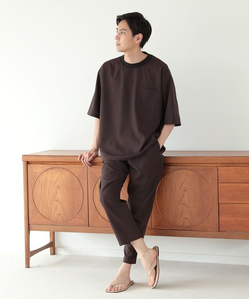 LAKOLE（ラコレ）の「シャイニーツイルプルオーバーシャツ[セットアップ対応] / 285873（シャツ/ブラウス・メンズ・グレー/ブラウン/ネイビー・MEDIUM/LARGE）」の8枚目の写真