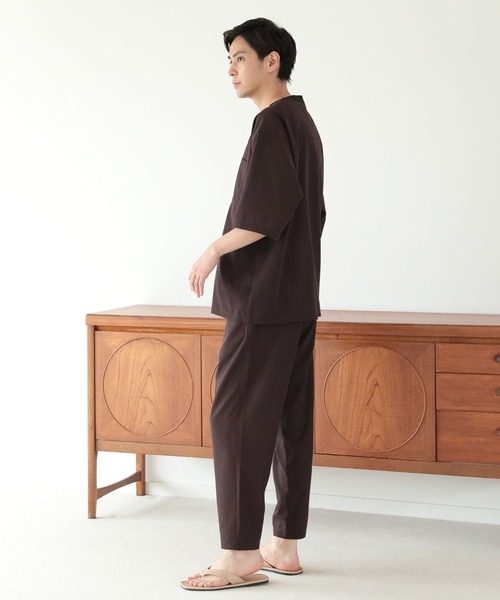 LAKOLE（ラコレ）の「シャイニーツイルプルオーバーシャツ[セットアップ対応] / 285873（シャツ/ブラウス・メンズ・グレー/ブラウン/ネイビー・MEDIUM/LARGE）」の16枚目の写真