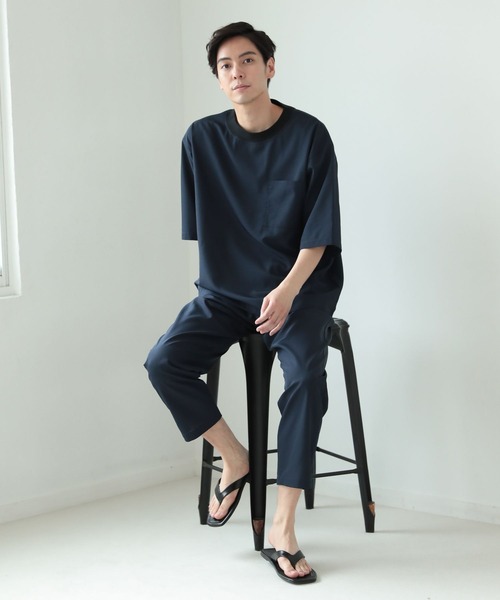 LAKOLE（ラコレ）の「シャイニーツイルプルオーバーシャツ[セットアップ対応] / 285873（シャツ/ブラウス・メンズ・グレー/ブラウン/ネイビー・MEDIUM/LARGE）」の13枚目の写真