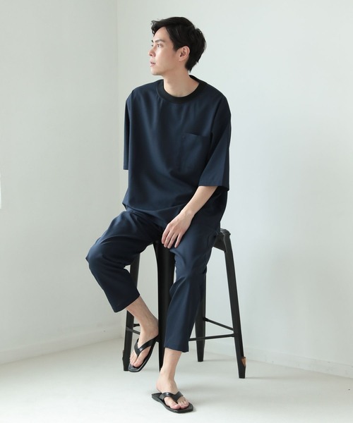 LAKOLE（ラコレ）の「シャイニーツイルプルオーバーシャツ[セットアップ対応] / 285873（シャツ/ブラウス・メンズ・グレー/ブラウン/ネイビー・MEDIUM/LARGE）」の20枚目の写真