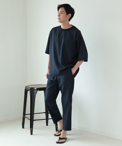 LAKOLE（ラコレ）の「シャイニーツイルプルオーバーシャツ[セットアップ対応] / 285873（シャツ/ブラウス・メンズ・グレー/ブラウン/ネイビー・MEDIUM/LARGE）」の5枚目の写真