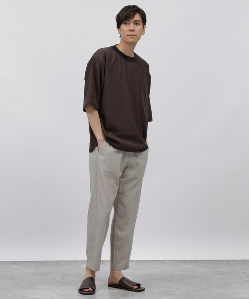 LAKOLE（ラコレ）の「シャイニーツイルプルオーバーシャツ[セットアップ対応] / 285873（シャツ/ブラウス・メンズ・グレー/ブラウン/ネイビー・MEDIUM/LARGE）」の9枚目の写真