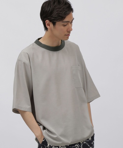 LAKOLE（ラコレ）の「シャイニーツイルプルオーバーシャツ[セットアップ対応] / 285873（シャツ/ブラウス・メンズ・グレー/ブラウン/ネイビー・MEDIUM/LARGE）」の6枚目の写真