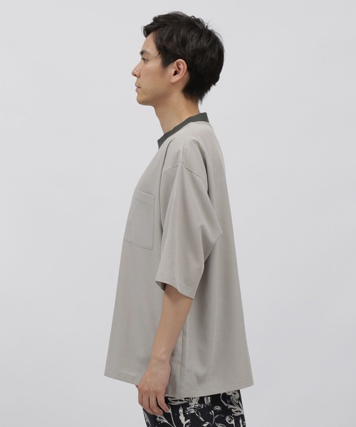 LAKOLE（ラコレ）の「シャイニーツイルプルオーバーシャツ[セットアップ対応] / 285873（シャツ/ブラウス・メンズ・グレー/ブラウン/ネイビー・MEDIUM/LARGE）」の10枚目の写真