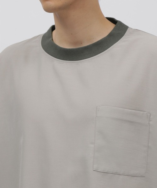 LAKOLE（ラコレ）の「シャイニーツイルプルオーバーシャツ[セットアップ対応] / 285873（シャツ/ブラウス・メンズ・グレー/ブラウン/ネイビー・MEDIUM/LARGE）」の15枚目の写真