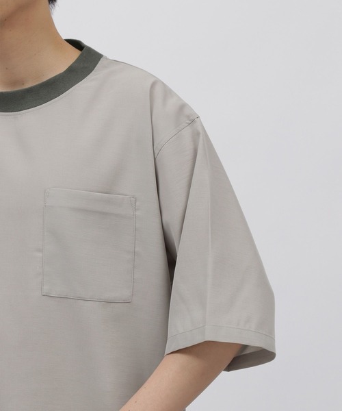 LAKOLE（ラコレ）の「シャイニーツイルプルオーバーシャツ[セットアップ対応] / 285873（シャツ/ブラウス・メンズ・グレー/ブラウン/ネイビー・MEDIUM/LARGE）」の7枚目の写真