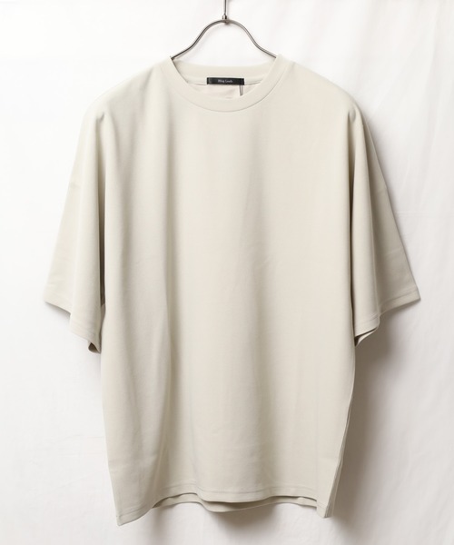 Bling Leads(ブリングリーズ)の「/Bling leads/梨地 オーバーサイズクルーネックTシャツ(Tシャツ/カットソー・メンズ・ホワイト/チャコールグレー/ライトグレー/ブラック/グレイッシュベージュ・LARGE/MEDIUM)」の13枚目の写真