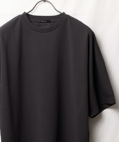 Bling Leads(ブリングリーズ)の「/Bling leads/梨地 オーバーサイズクルーネックTシャツ(Tシャツ/カットソー・メンズ・ホワイト/チャコールグレー/ライトグレー/ブラック/グレイッシュベージュ・LARGE/MEDIUM)」の14枚目の写真