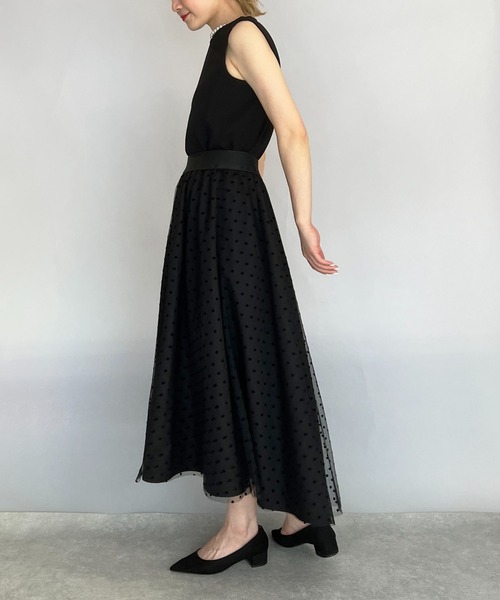 PICCIN（ピッチン）の「襟パールダンボールニットブラウス（セットアップ可能）（シャツ/ブラウス・レディース・ブラック/オフホワイト・M）」の8枚目の写真