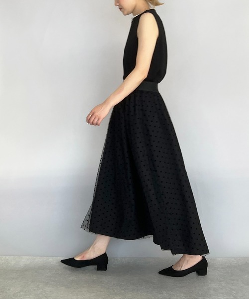 PICCIN（ピッチン）の「襟パールダンボールニットブラウス（セットアップ可能）（シャツ/ブラウス・レディース・ブラック/オフホワイト・M）」の10枚目の写真