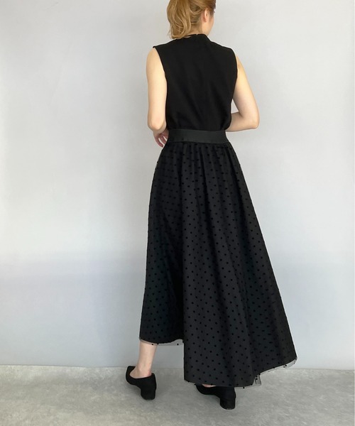 PICCIN（ピッチン）の「襟パールダンボールニットブラウス（セットアップ可能）（シャツ/ブラウス・レディース・ブラック/オフホワイト・M）」の9枚目の写真