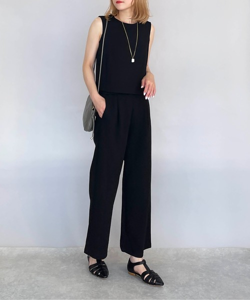 PICCIN（ピッチン）の「襟パールダンボールニットブラウス（セットアップ可能）（シャツ/ブラウス・レディース・ブラック/オフホワイト・M）」の20枚目の写真