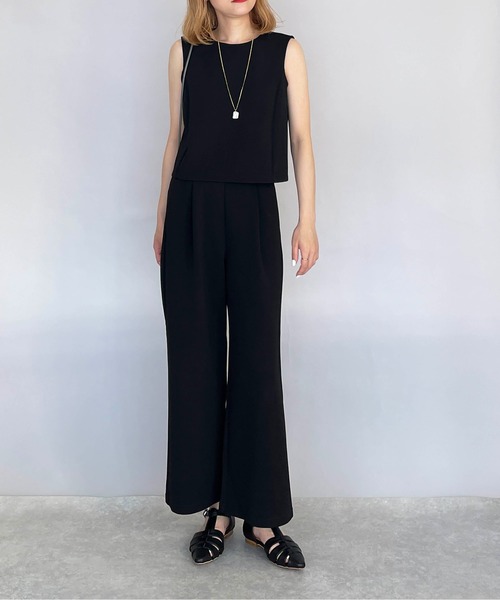 PICCIN（ピッチン）の「襟パールダンボールニットブラウス（セットアップ可能）（シャツ/ブラウス・レディース・ブラック/オフホワイト・M）」の17枚目の写真