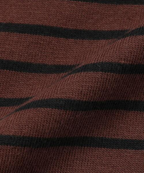 coen（コーエン）の「【coen キッズ/ジュニア】レトロボーダーリンガーTシャツ（Tシャツ/カットソー・キッズ・ナチュラル/ブラック/ブラウン・100/130/110/120/150/140）」の17枚目の写真