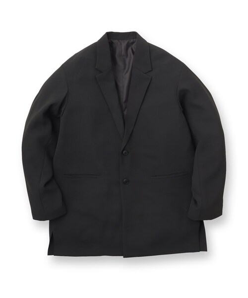 tk.TAKEO KIKUCHI(ティーケータケオキクチ)の「◆サイドベンツロングジャケット(ユニセックスアイテム)(テーラードジャケット・メンズ・ブラック/ベージュ/アイボリー・02/03/66)」の4枚目の写真