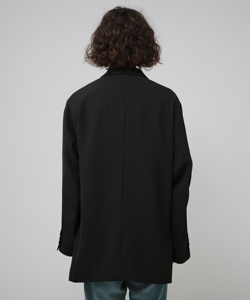 tk.TAKEO KIKUCHI(ティーケータケオキクチ)の「◆サイドベンツロングジャケット(ユニセックスアイテム)(テーラードジャケット・メンズ・ブラック/ベージュ/アイボリー・02/03/66)」の7枚目の写真