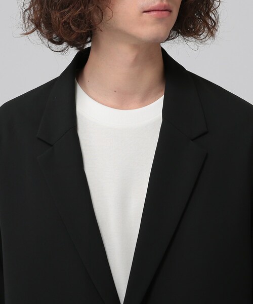 tk.TAKEO KIKUCHI(ティーケータケオキクチ)の「◆サイドベンツロングジャケット(ユニセックスアイテム)(テーラードジャケット・メンズ・ブラック/ベージュ/アイボリー・02/03/66)」の8枚目の写真