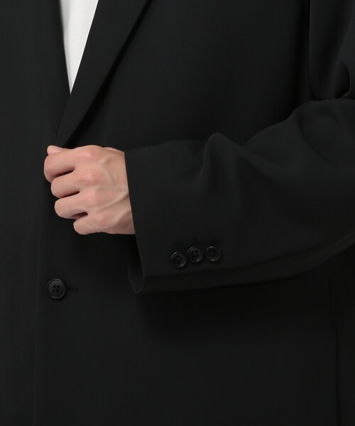 tk.TAKEO KIKUCHI(ティーケータケオキクチ)の「◆サイドベンツロングジャケット(ユニセックスアイテム)(テーラードジャケット・メンズ・ブラック/ベージュ/アイボリー・02/03/66)」の9枚目の写真