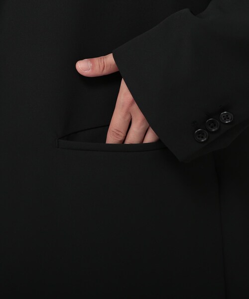 tk.TAKEO KIKUCHI(ティーケータケオキクチ)の「◆サイドベンツロングジャケット(ユニセックスアイテム)(テーラードジャケット・メンズ・ブラック/ベージュ/アイボリー・02/03/66)」の10枚目の写真