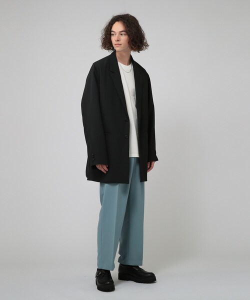 tk.TAKEO KIKUCHI(ティーケータケオキクチ)の「◆サイドベンツロングジャケット(ユニセックスアイテム)(テーラードジャケット・メンズ・ブラック/ベージュ/アイボリー・02/03/66)」の21枚目の写真