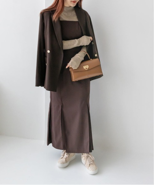 RANDA（ランダ）の「ウールMIXダブルブレストジャケット（テーラードジャケット・レディース・ブラウン/ベージュ/ネイビー・0/1）」の15枚目の写真