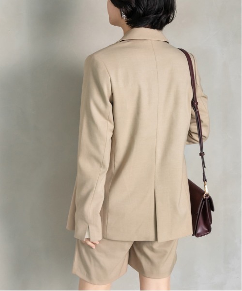 RANDA（ランダ）の「ウールMIXダブルブレストジャケット（テーラードジャケット・レディース・ブラウン/ベージュ/ネイビー・0/1）」の4枚目の写真