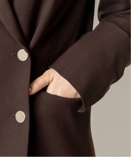 RANDA（ランダ）の「ウールMIXダブルブレストジャケット（テーラードジャケット・レディース・ブラウン/ベージュ/ネイビー・0/1）」の5枚目の写真