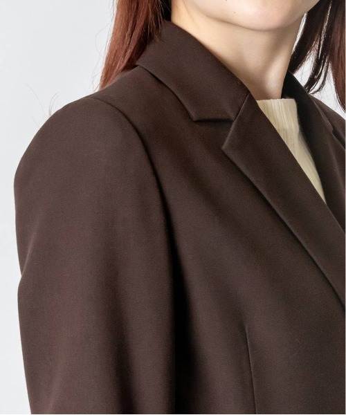 RANDA（ランダ）の「ウールMIXダブルブレストジャケット（テーラードジャケット・レディース・ブラウン/ベージュ/ネイビー・0/1）」の11枚目の写真