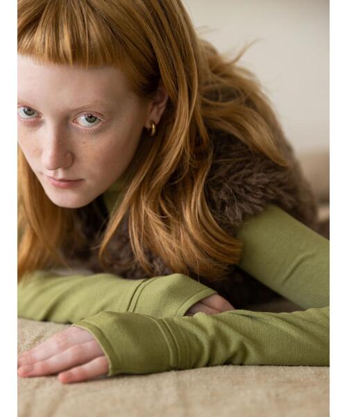 koe（コエ）の「【&g'aime】天竺袖口スリットニット（ニット/セーター・レディース・ブラウン/ブルー/その他6・FREE）」の9枚目の写真