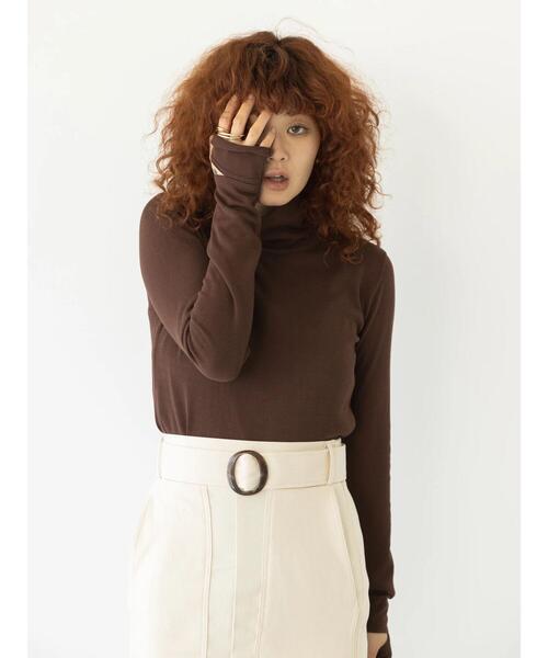 koe（コエ）の「【&g'aime】天竺袖口スリットニット（ニット/セーター・レディース・ブラウン/ブルー/その他6・FREE）」の15枚目の写真