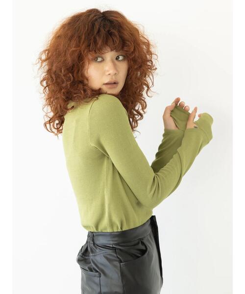 koe（コエ）の「【&g'aime】天竺袖口スリットニット（ニット/セーター・レディース・ブラウン/ブルー/その他6・FREE）」の19枚目の写真