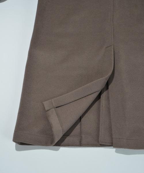 SUPERTHANKS（スーパーサンクス）の「SUPERTHANKS スーパーサンクス / メルトン 無地 オーバーサイズ ロング ビッグシルエット チェスターコート（ユニセックス） / ST223JK004（チェスターコート・メンズ・ブラック/グレイッシュベージュ・SMALL/MEDIUM）」の15枚目の写真