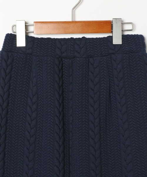 niko and...（ニコアンド）の「[MODE NORM CORE]ケーブルペンシルマキシスカート（スカート・レディース・ブルー/ネイビー/カーキ・MEDIUM/LARGE）」の10枚目の写真