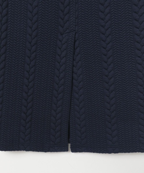 niko and...（ニコアンド）の「[MODE NORM CORE]ケーブルペンシルマキシスカート（スカート・レディース・ブルー/ネイビー/カーキ・MEDIUM/LARGE）」の9枚目の写真