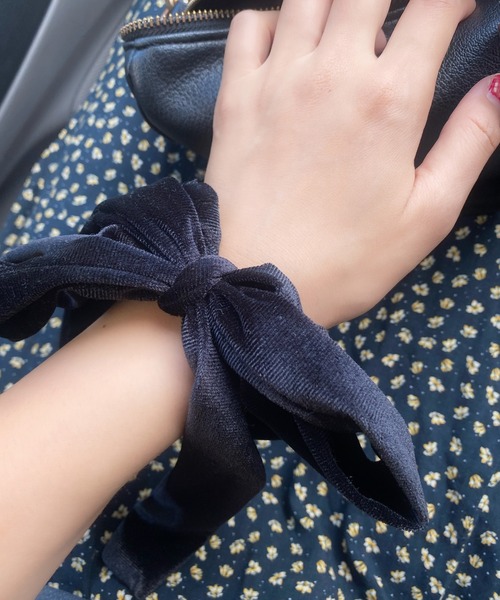 LAUIR（ラウアー）の「リボンヘアゴム（ヘアゴム・レディース・ブラック・FREE）」の7枚目の写真