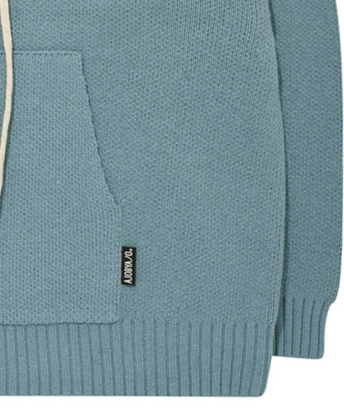 AJOBYAJO（アジョバイアジョ）の「【AJOBYAJO/アジョバイアジョ】Oversized (19) Slogan Wool Knit Hoodie /オーバーサイズ ニット セーター（ニット/セーター・メンズ・スカイブルー/ブラック/ネイビー/アイボリー/ミント/ライラック/バーガンディー・L/XL/M）」の13枚目の写真