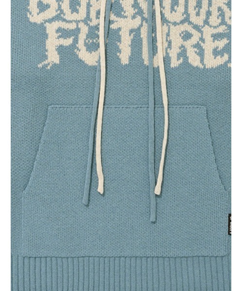 AJOBYAJO（アジョバイアジョ）の「【AJOBYAJO/アジョバイアジョ】Oversized (19) Slogan Wool Knit Hoodie /オーバーサイズ ニット セーター（ニット/セーター・メンズ・スカイブルー/ブラック/ネイビー/アイボリー/ミント/ライラック/バーガンディー・L/XL/M）」の12枚目の写真