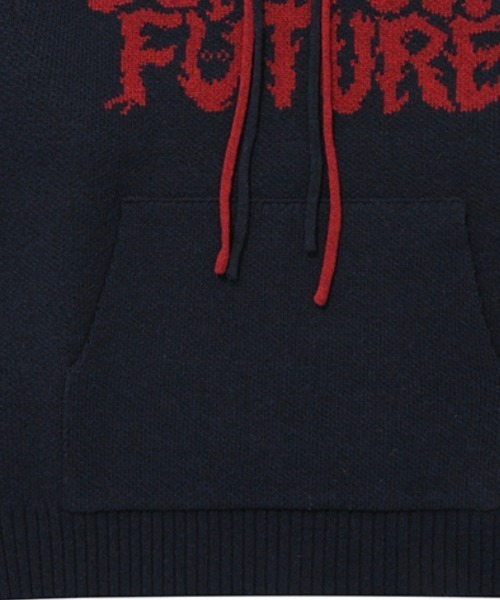 AJOBYAJO（アジョバイアジョ）の「【AJOBYAJO/アジョバイアジョ】Oversized (19) Slogan Wool Knit Hoodie /オーバーサイズ ニット セーター（ニット/セーター・メンズ・スカイブルー/ブラック/ネイビー/アイボリー/ミント/ライラック/バーガンディー・L/XL/M）」の21枚目の写真