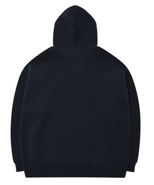 AJOBYAJO（アジョバイアジョ）の「【AJOBYAJO/アジョバイアジョ】Oversized (19) Slogan Wool Knit Hoodie /オーバーサイズ ニット セーター（ニット/セーター・メンズ・スカイブルー/ブラック/ネイビー/アイボリー/ミント/ライラック/バーガンディー・L/XL/M）」の19枚目の写真