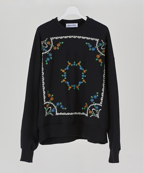 トップス DIANTE Sagara embroidery sweat tops DISCOVERED（ディスカバード）の「FLOWER EMBROIDERY SWEAT