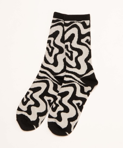 WEGO（ウィゴー）の「WEGO/マーブルソックス（ソックス/靴下・レディース・オレンジ/パープル/ブラック・FREE）」の8枚目の写真