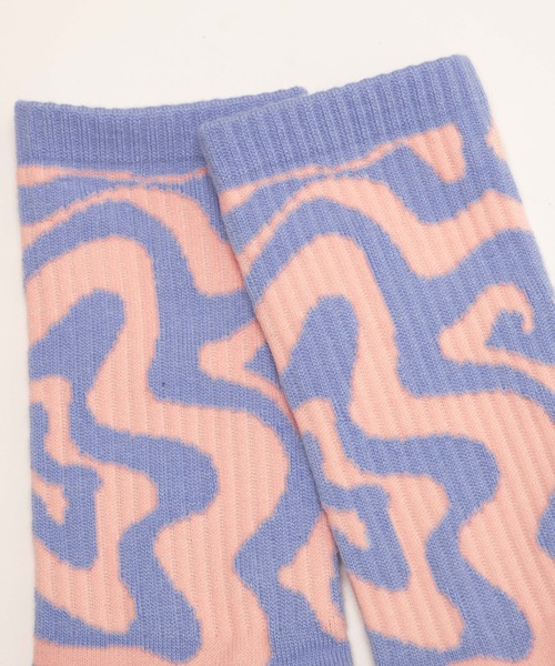 WEGO（ウィゴー）の「WEGO/マーブルソックス（ソックス/靴下・レディース・オレンジ/パープル/ブラック・FREE）」の12枚目の写真