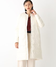 OPAQUE.CLIP | 【ミュラーダウン】2way ノーカラーロングジャケット(ダウンジャケット/コート)