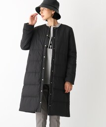 OPAQUE.CLIP | 【ミュラーダウン】2way ノーカラーロングジャケット(ダウンジャケット/コート)