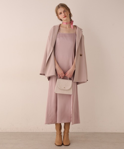 Seemi. byNICECLAUP（ シーミーバイナイスクラップ）の「【Seemi】Seemi.太ベルトセットテーラードジャケット（テーラードジャケット・レディース・ブラウン系その他/ピンクベージュ/ブラウン・FREE）」の6枚目の写真