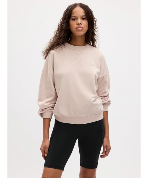 GAP(ギャップ)の「ミニ GAPロゴスウェット・トレーナー(スウェット・レディース・オフホワイト/ブラウン/ブラック/ライトグレー/カーキ/ブルー/ベージュ/ピンク/ライトブラウン/グリーン/ダークグリーン・L/S/XS/XXS/M/XL)」の11枚目の写真