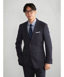 Perfect Suit FActory | 【上下洗える】WEB限定スーツ　ウールライク　バーズアイ　ネイビー(スーツセット)